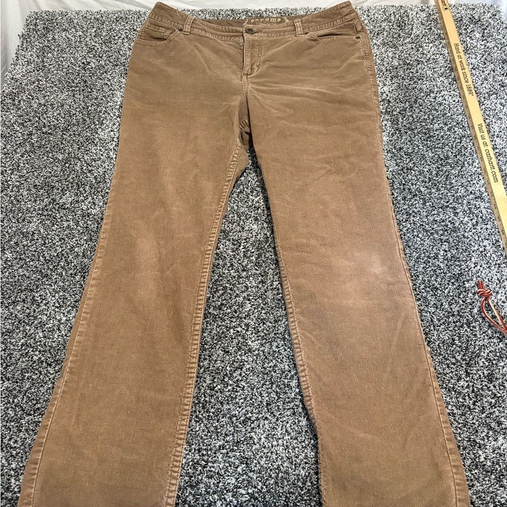 Sonoma Tan Corduroy Pants woman’s size 14